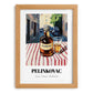 Pelinkovac – Croatian Urban Café Scene, Croatian Spirit Still Life, set in oak frame
