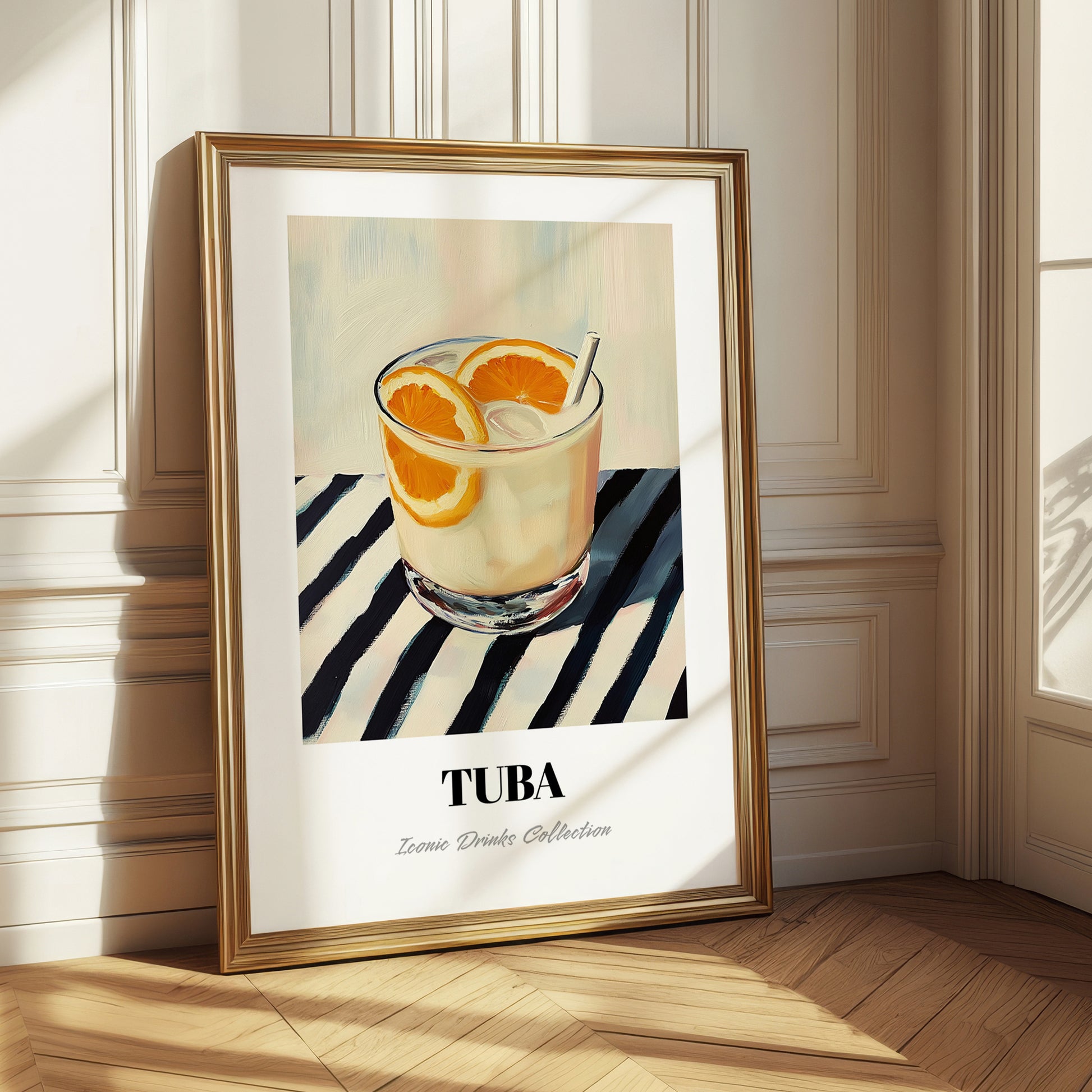 Tuba – on Striped Tablecloth, Philippine Wine Wall Decor