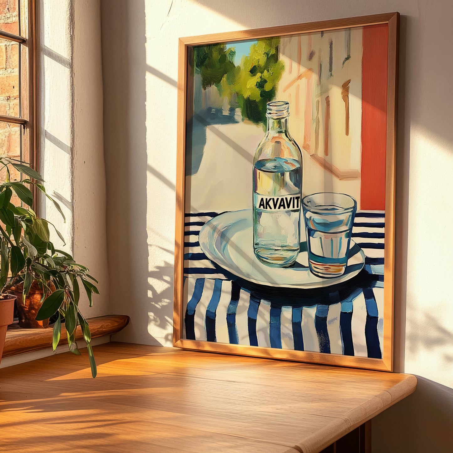 Akvavit – Danish Café on the Corner, Danish Spirit Still Life, clean layout with no caption