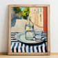 Akvavit – Danish Café on the Corner, Danish Spirit Still Life, no-text version framed in wood