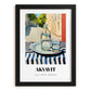 Akvavit – Danish Café on the Corner, Danish Spirit Still Life, in sleek black frame