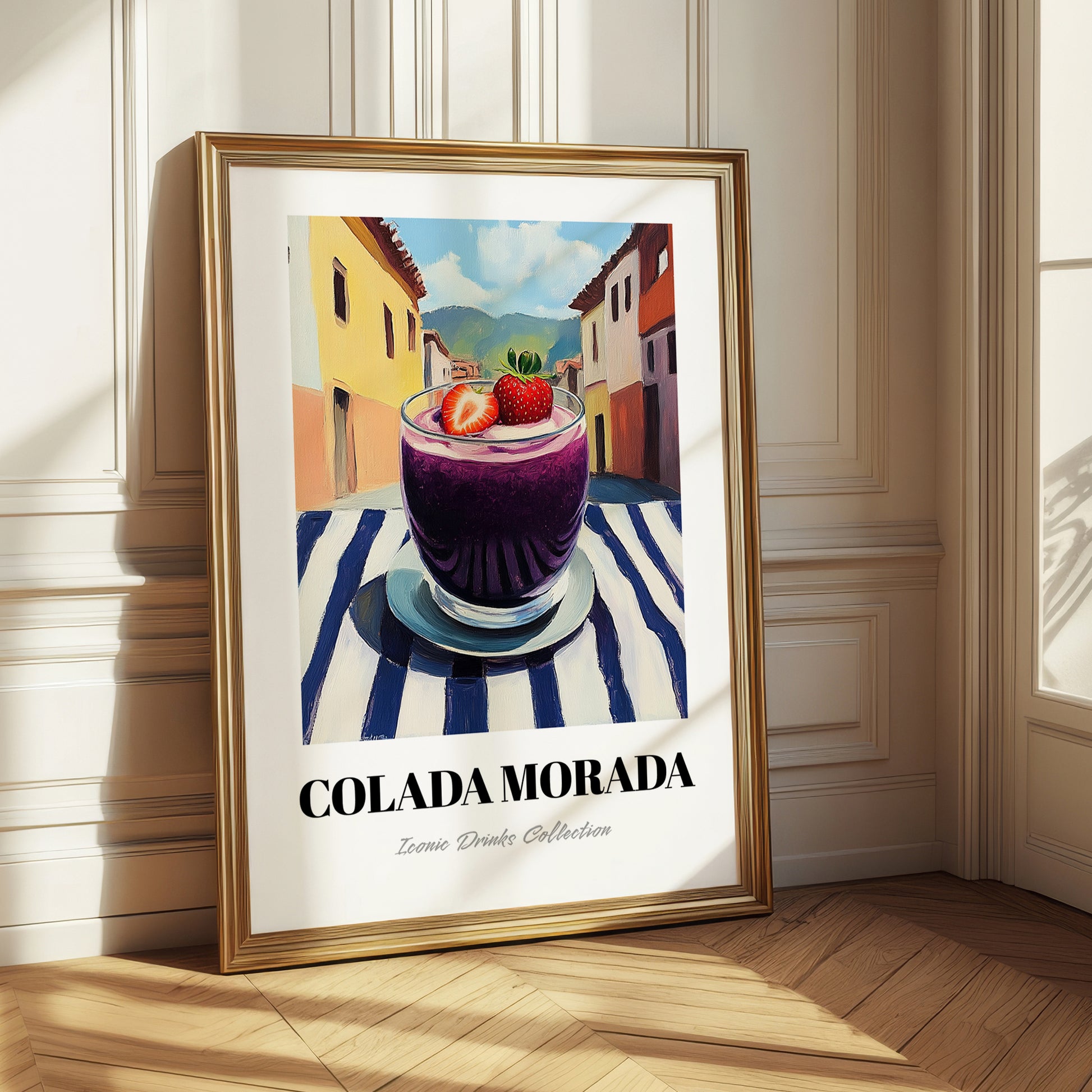Colada Morada – Ecuadorian Outdoor Café Scene, Ecuadorian Beverage Still Life