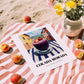 Colada Morada – Ecuadorian Outdoor Café Scene, Ecuadorian Beverage Still Life, unframed on coastal sand