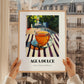 Agua Dulce – Costa Rican Urban Café Scene, Costa Rican Beverage Wall Decor, styled in a charming Paris street view