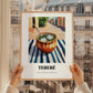 Tereré – Paraguayan Outdoor Café Scene, Paraguayan Beverage Still Life, styled in a charming Paris street view