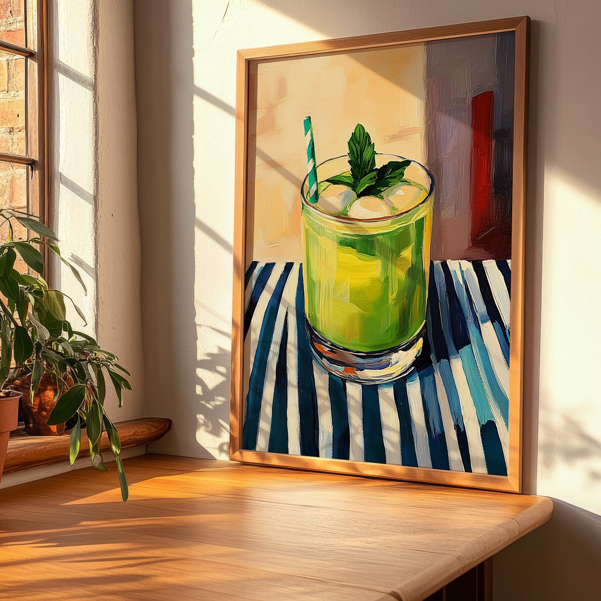 Limonana – Israeli Street Café Scene, Israeli Spirit Print, clean layout with no caption
