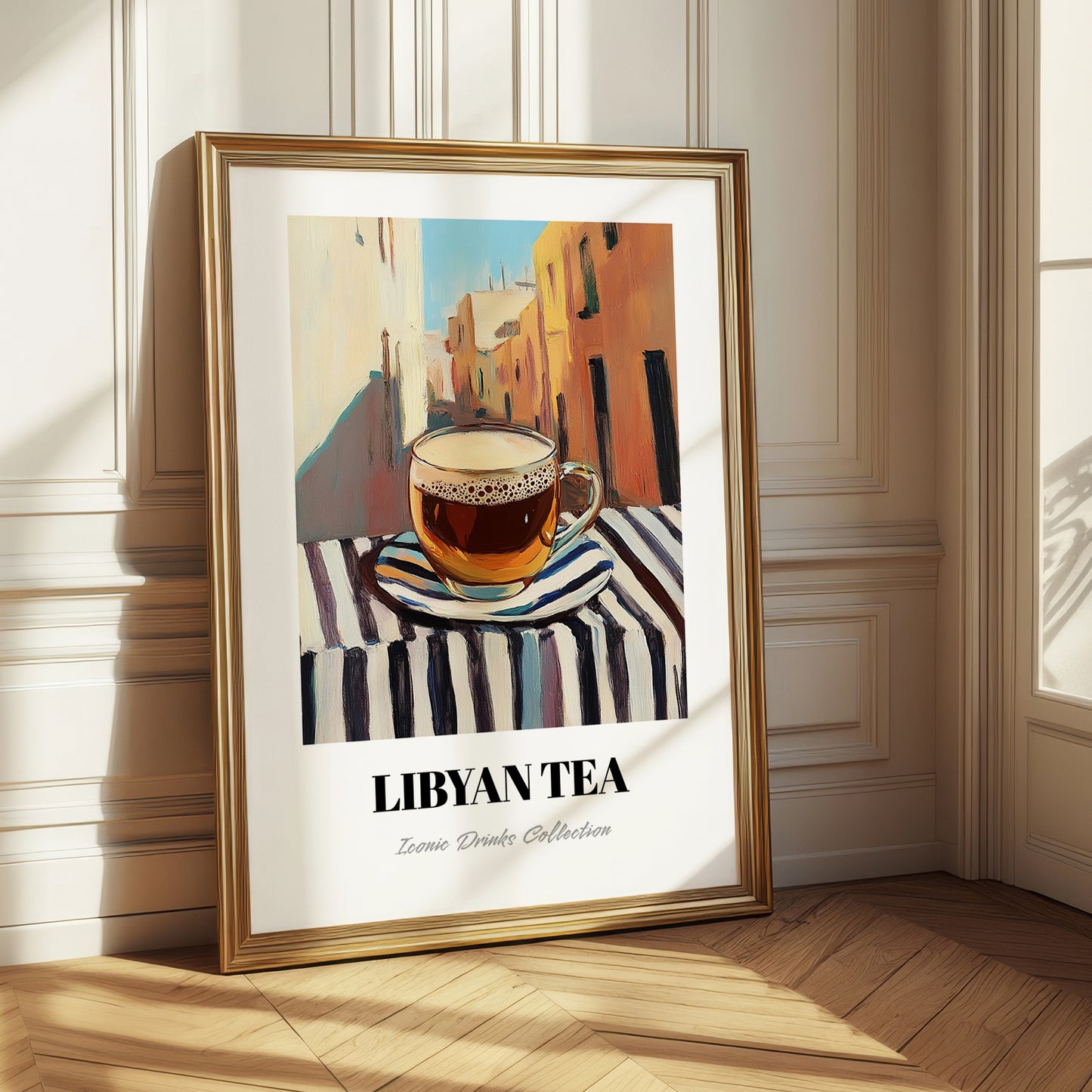 Libyan Tea – Libyan Outdoor Café Scene, Libyan Cocktail Wall Art