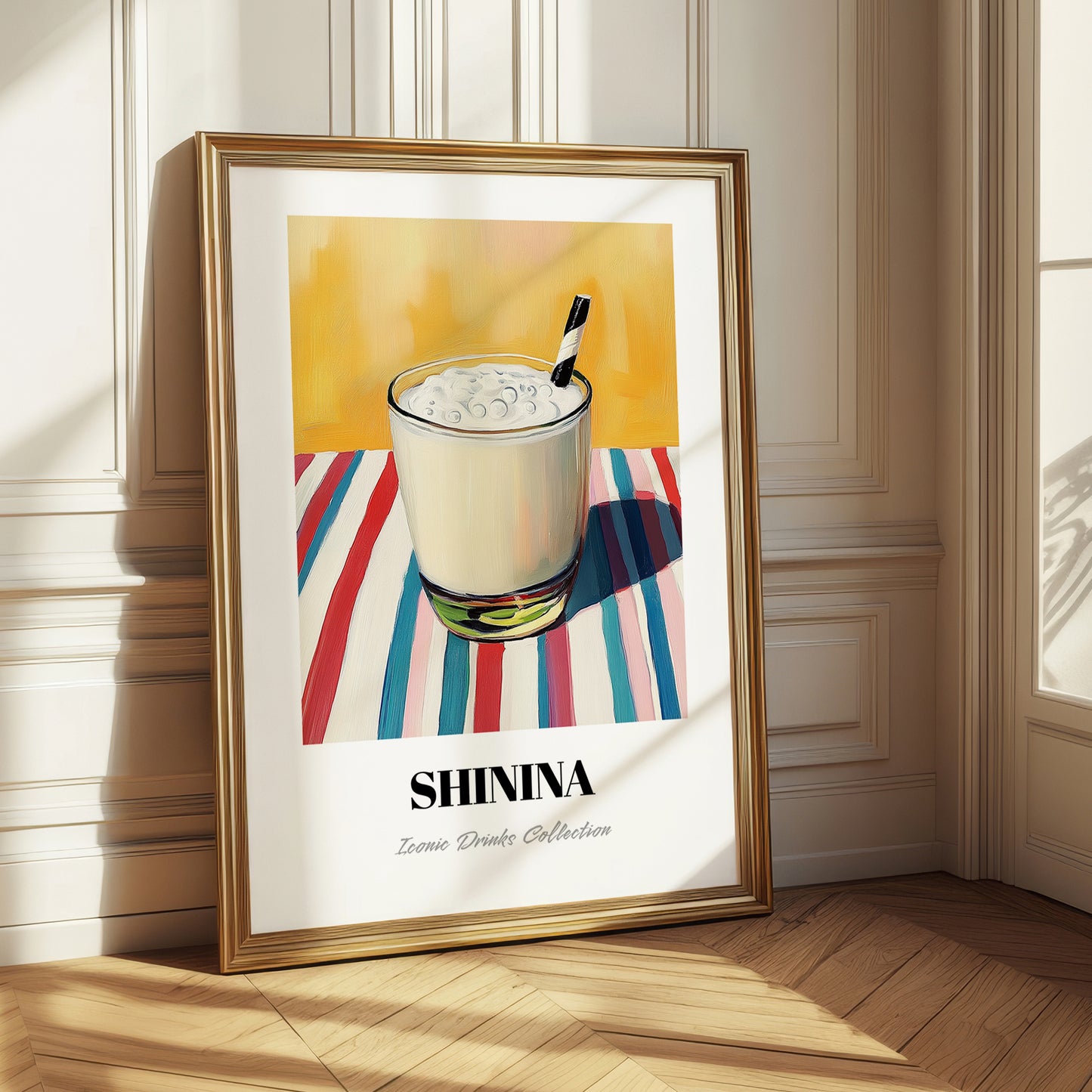 Shinina – on Striped Tablecloth, Iraqi Cocktail Art