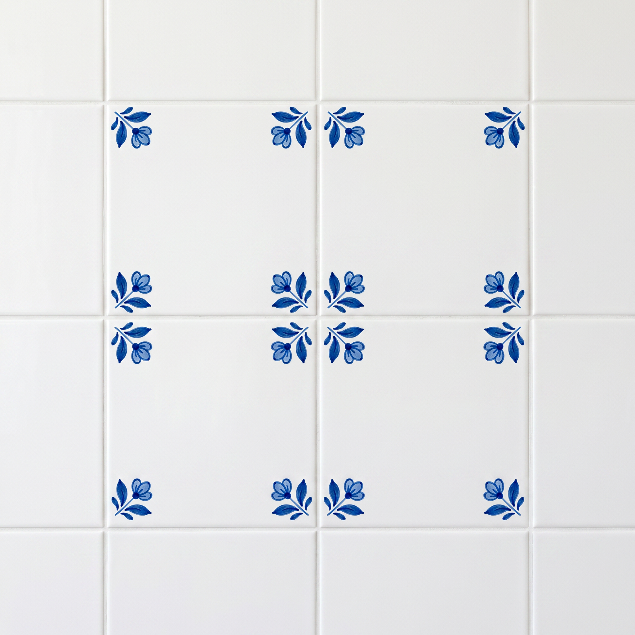 Set of 4 Delft Pattern-Only Tiles · Save 65%