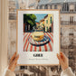 Ghee – Italian Street Café Scene, Pantry Painting, styled in a charming Paris street view