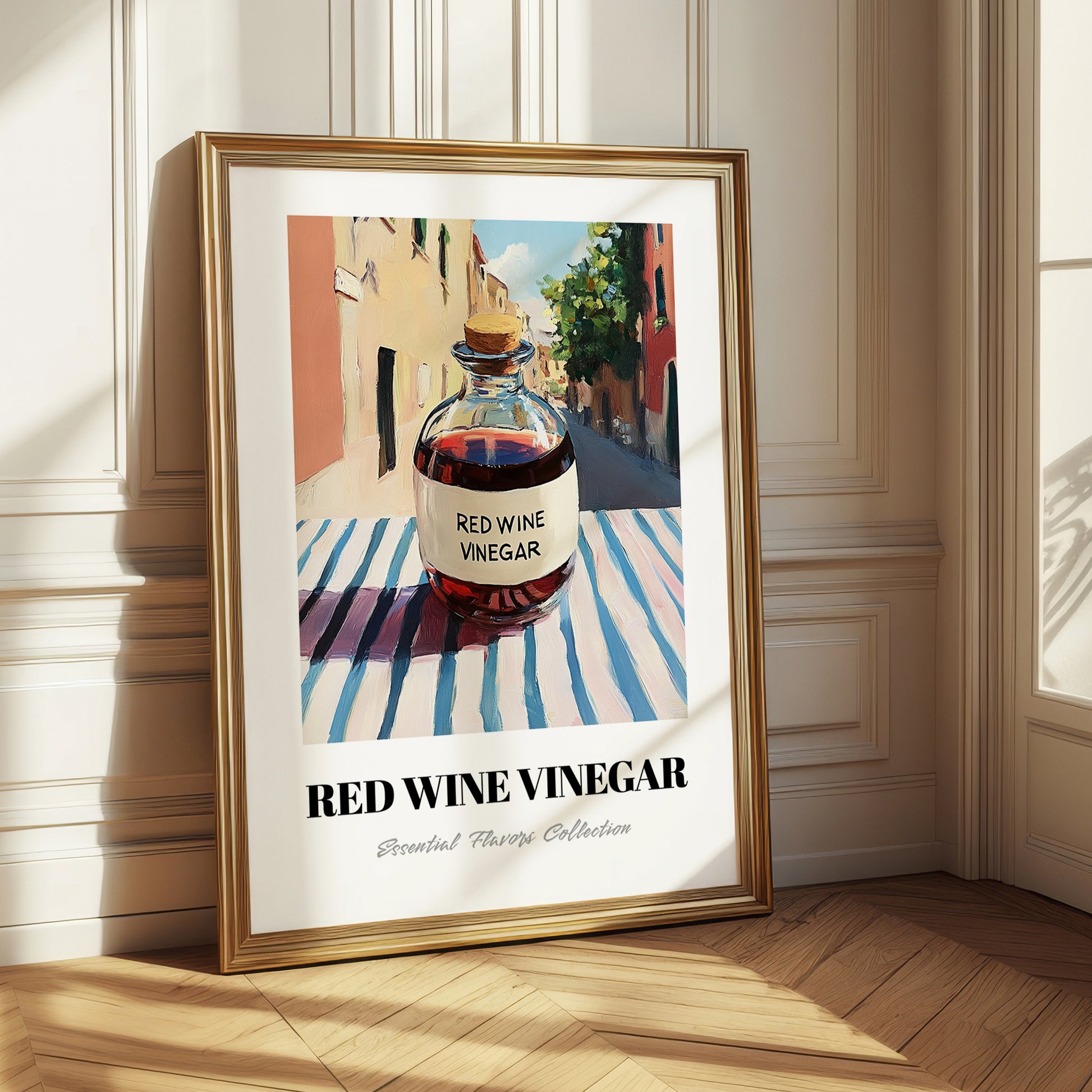 Red Wine Vinegar – Italian Café on the Corner, Pantry Wall Decor