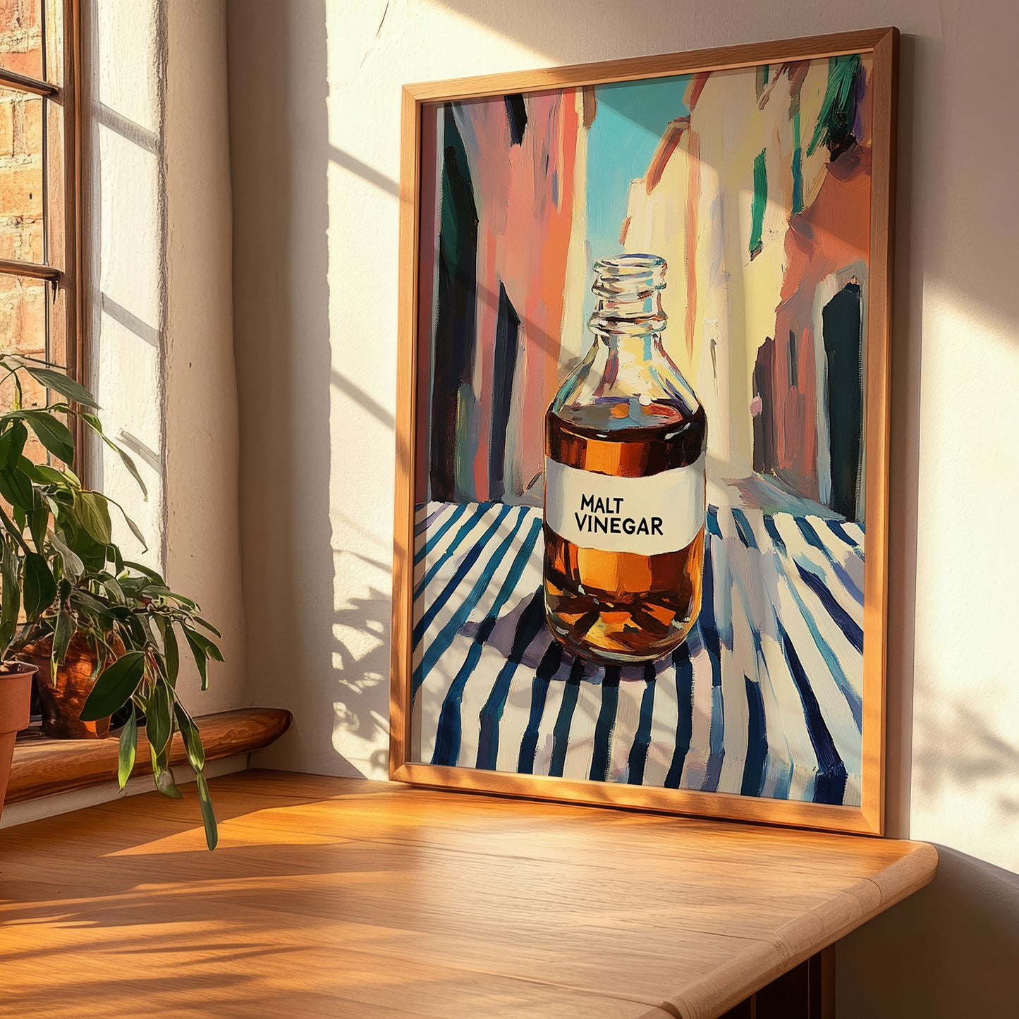Malt Vinegar – Italian Café on the Corner, Pantry Illustration, clean layout with no caption