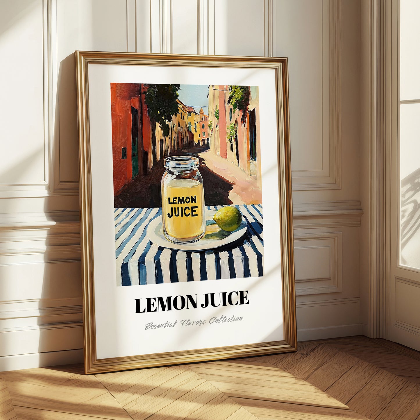 Lemon Juice – Italian Café on the Corner, Grocery Painting