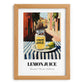 Lemon Juice – Italian Café on the Corner, Grocery Painting, set in oak frame
