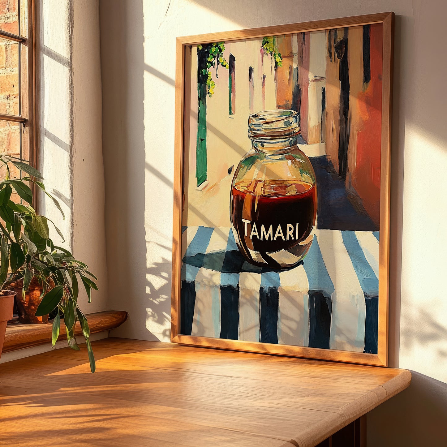 Tamari – Italian Café on the Corner, Dry Goods Illustration, clean layout with no caption