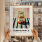 Teriyaki Sauce – on Striped Tablecloth, Ingredients Corner Wall Decor, styled in a charming Paris street view