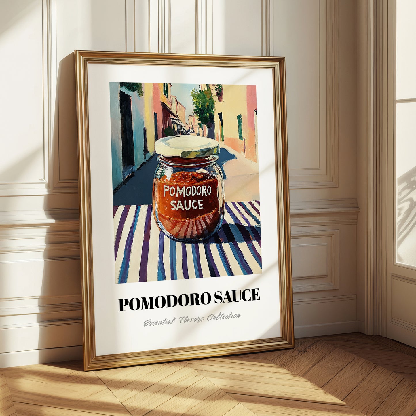 Pomodoro Sauce – Italian Street Café Scene, Food Stash Illustration