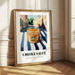Creole Sauce – Italian Outdoor Café Scene, Food Shelf Illustration