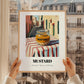 Mustard – Italian Street Café Scene, Pantry Wall Decor, styled in a charming Paris street view