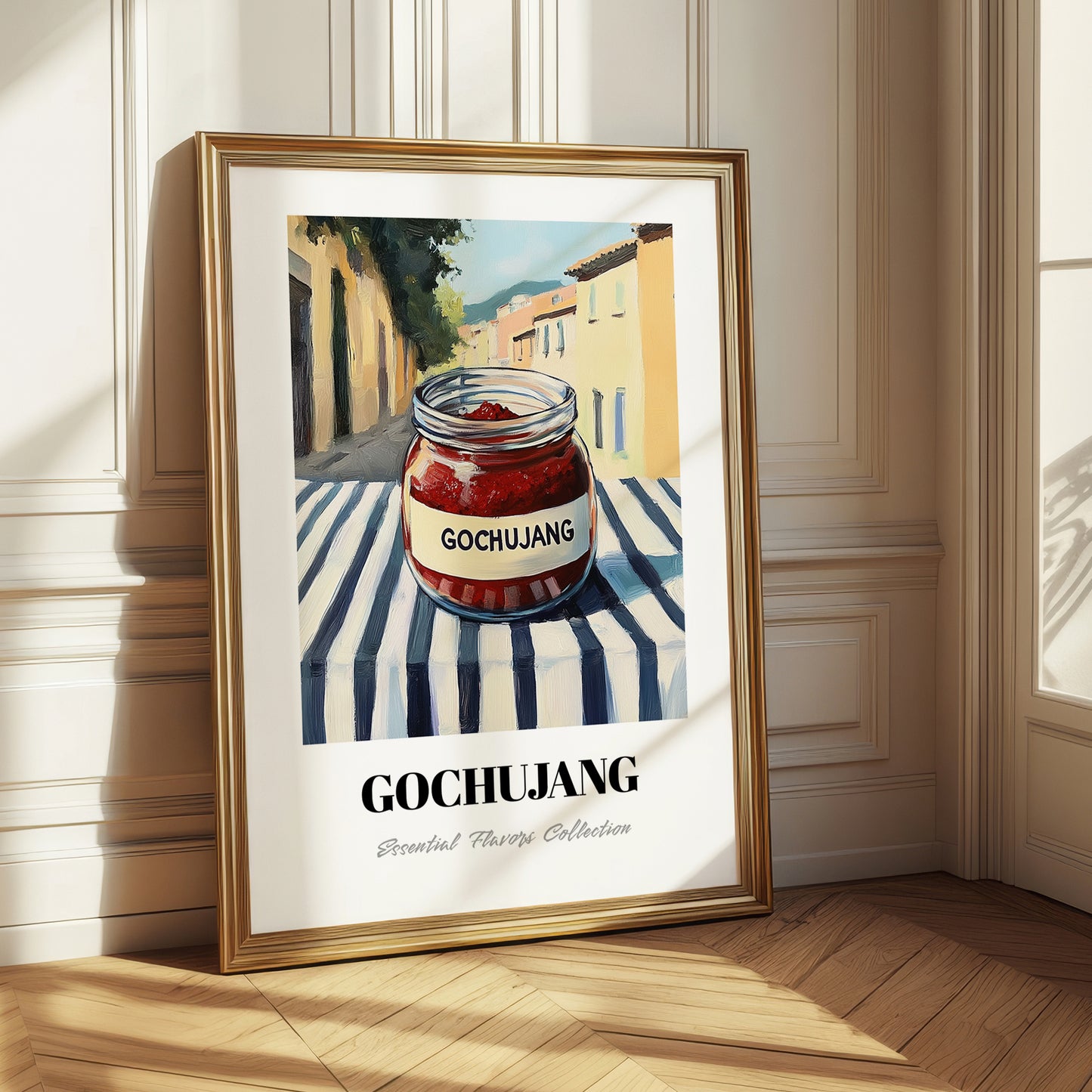Gochujang – Italian Outdoor Café Scene, Dry Goods Wall Decor
