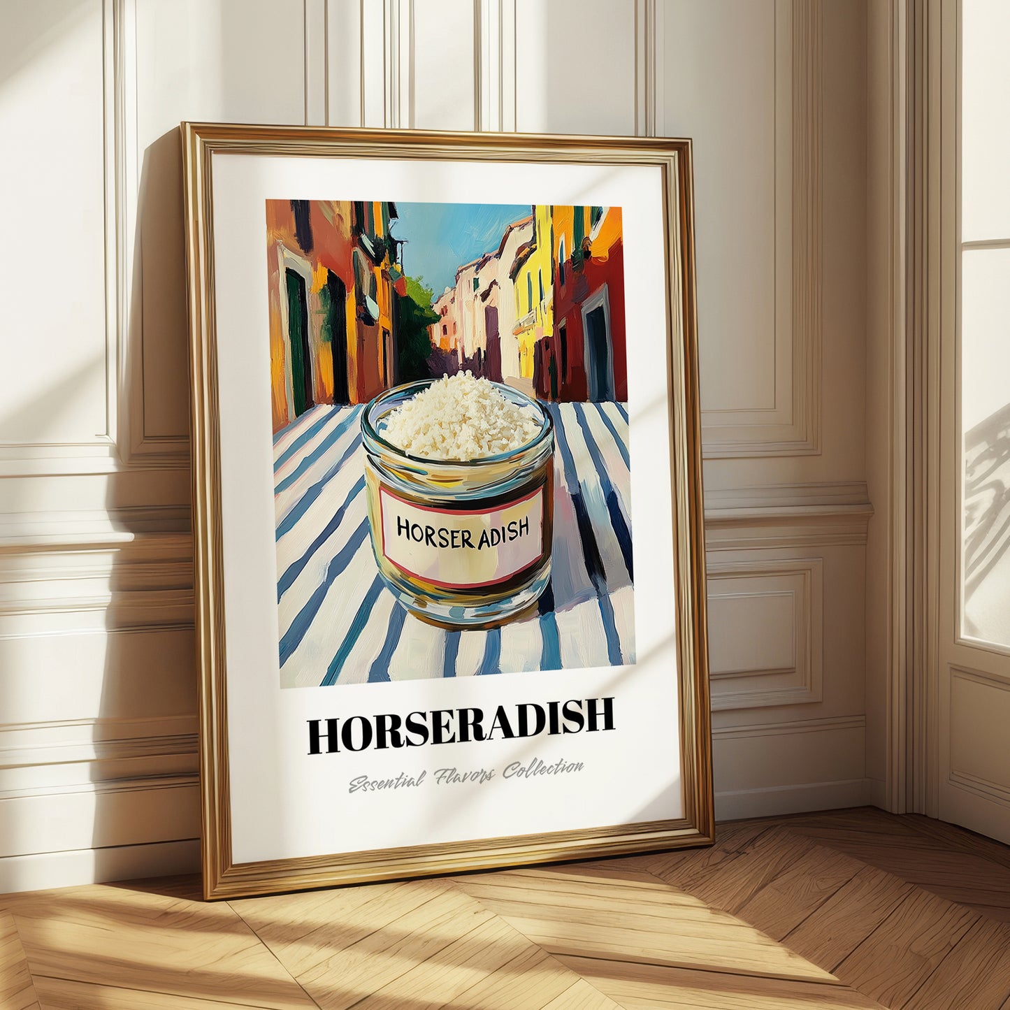 Horseradish – Italian Street Café Scene, Grocery Still Life