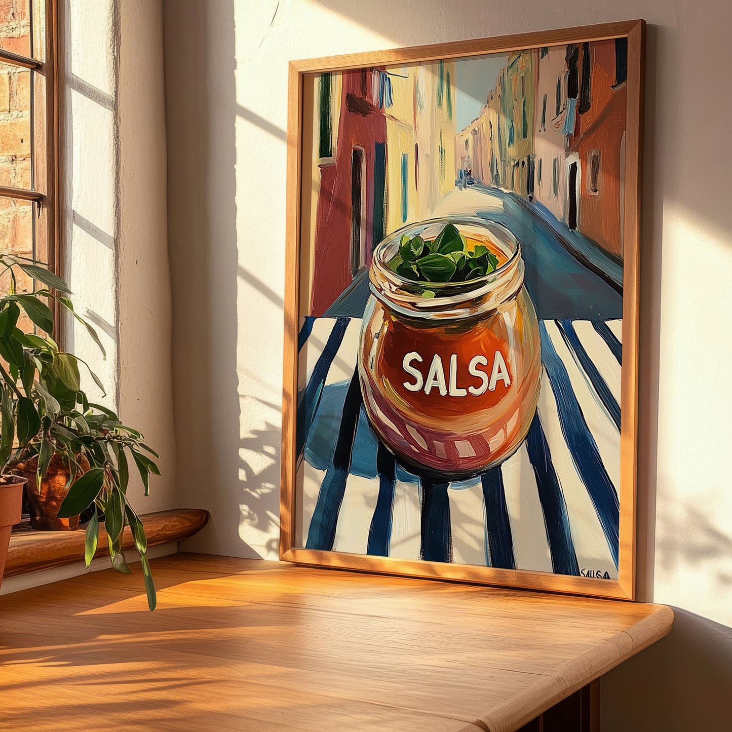 Salsa – Italian Outdoor Café Scene, Larder Still Life, clean layout with no caption