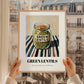 Green Lentils – on Striped Tablecloth, Pantry Wall Decor, styled in a charming Paris street view