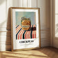 Chickpeas – on Striped Tablecloth, Pantry Illustration