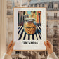 Chickpeas – Italian Outdoor Café Scene, Food Shelf Art, styled in a charming Paris street view