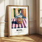 Beans – Italian Café on the Corner, Food Shelf Wall Illustration
