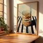 Farro – on Striped Tablecloth, Pantry Wall Decor, clean layout with no caption