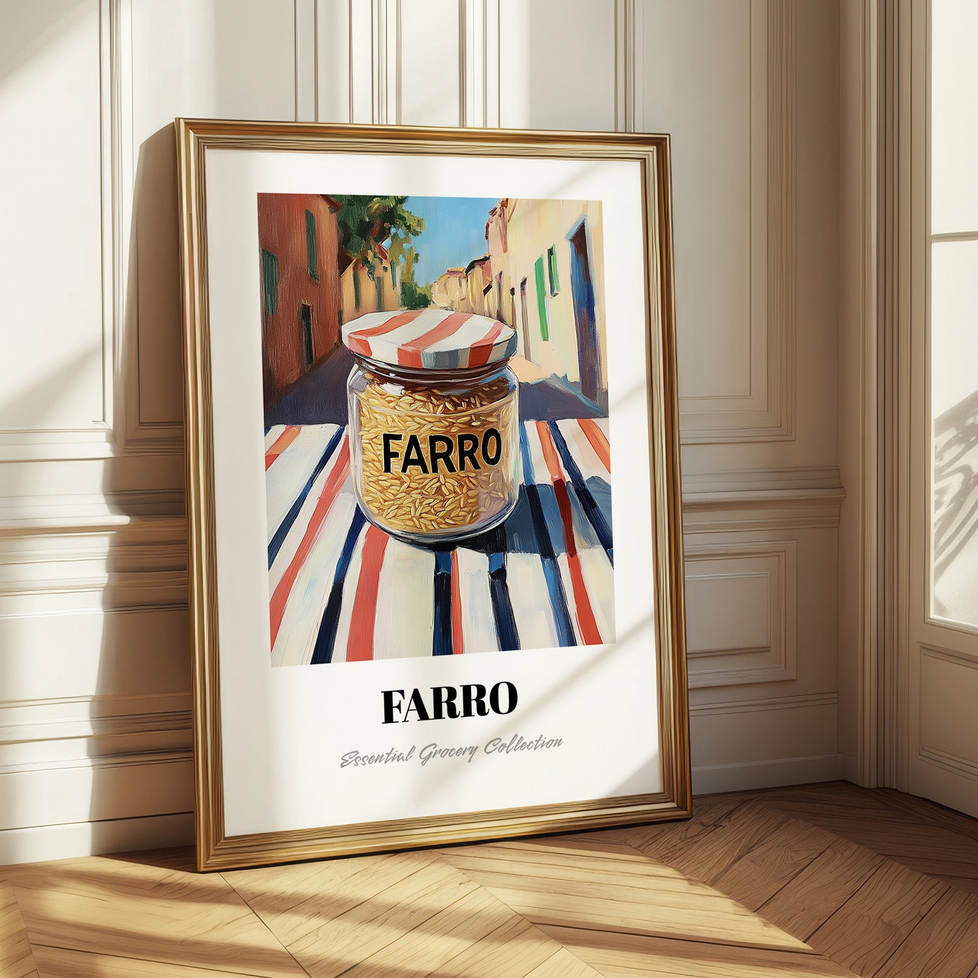 Farro – Italian Café on the Corner, Grocery Illustration