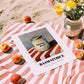 Basmati Rice – on Striped Tablecloth, Shelf Stock Wall Decor, unframed on coastal sand