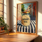 Arborio Rice – Italian Outdoor Café Scene, Kitchen Storage Poster, clean layout with no caption