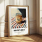 Brown Rice – on Striped Tablecloth, Larder Wall Decor