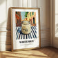 White Rice – Italian Street Café Scene, Shelf Stock Painting
