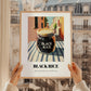 Black Rice – Italian Street Café Scene, Dry Goods Wall Art, styled in a charming Paris street view