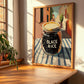 Black Rice – Italian Street Café Scene, Dry Goods Wall Art, clean layout with no caption