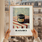 Black Rice – on Striped Tablecloth, Pantry Painting, styled in a charming Paris street view