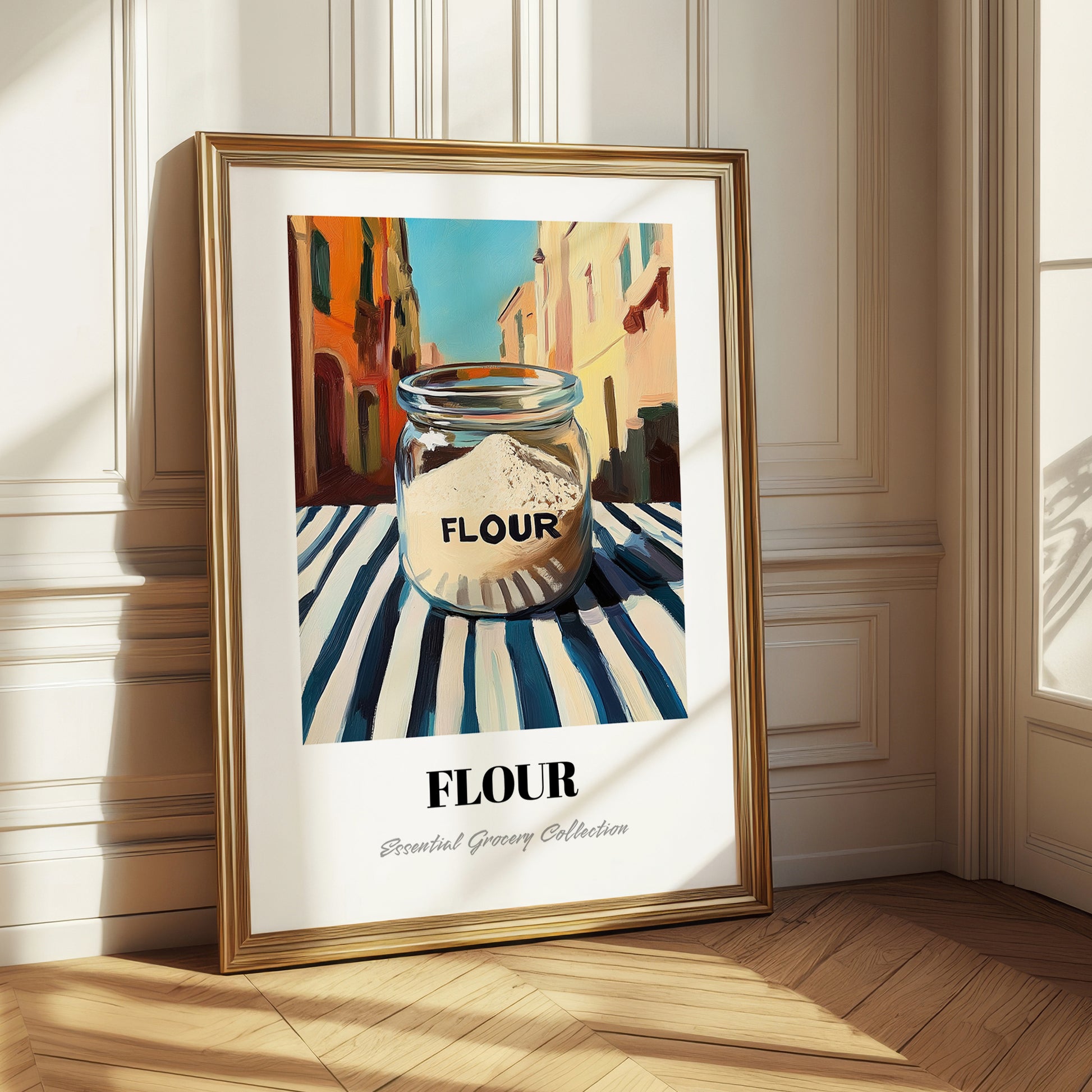 Flour – Italian Street Café Scene, Dough Wall Art