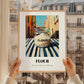 Flour – Italian Street Café Scene, Dough Wall Art, styled in a charming Paris street view