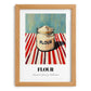 Flour – on Striped Tablecloth, Dough Poster, set in oak frame