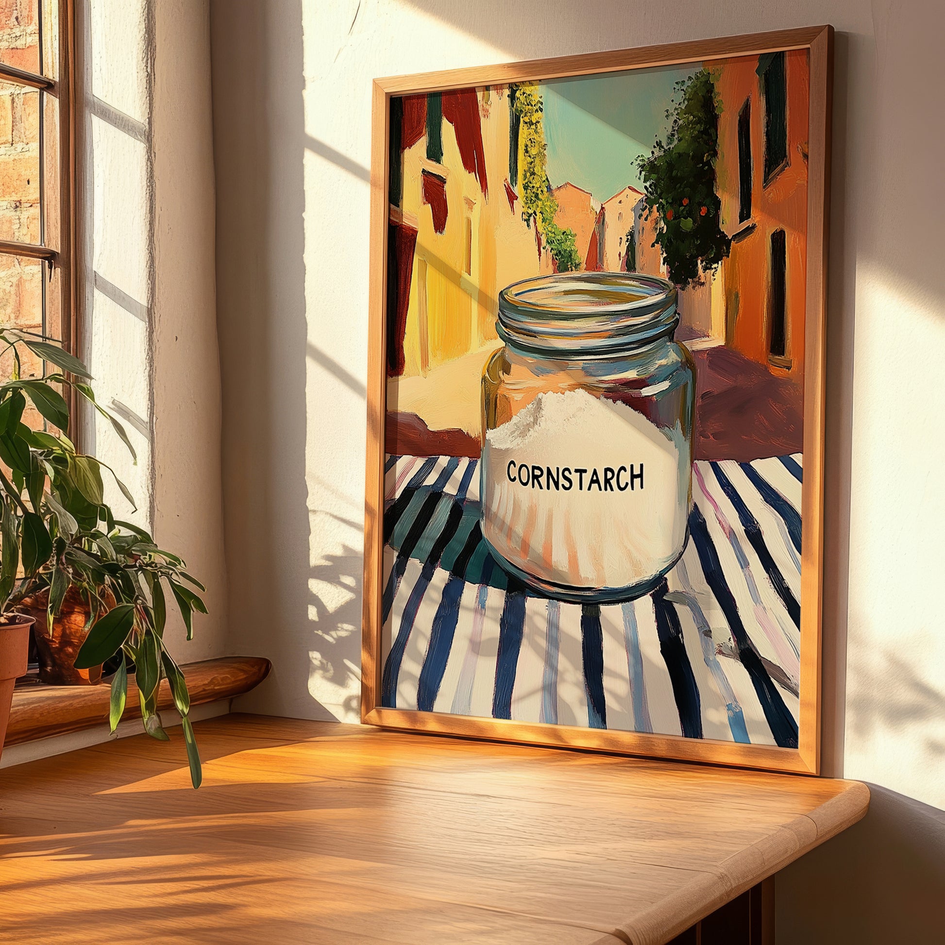 Cornstarch – Italian Café on the Corner, Dough Illustration, clean layout with no caption