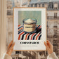 Cornstarch – on Striped Tablecloth, Dough Print, styled in a charming Paris street view