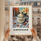 Almond Flour – Italian Urban Café Scene, Dough Wall Art, styled in a charming Paris street view