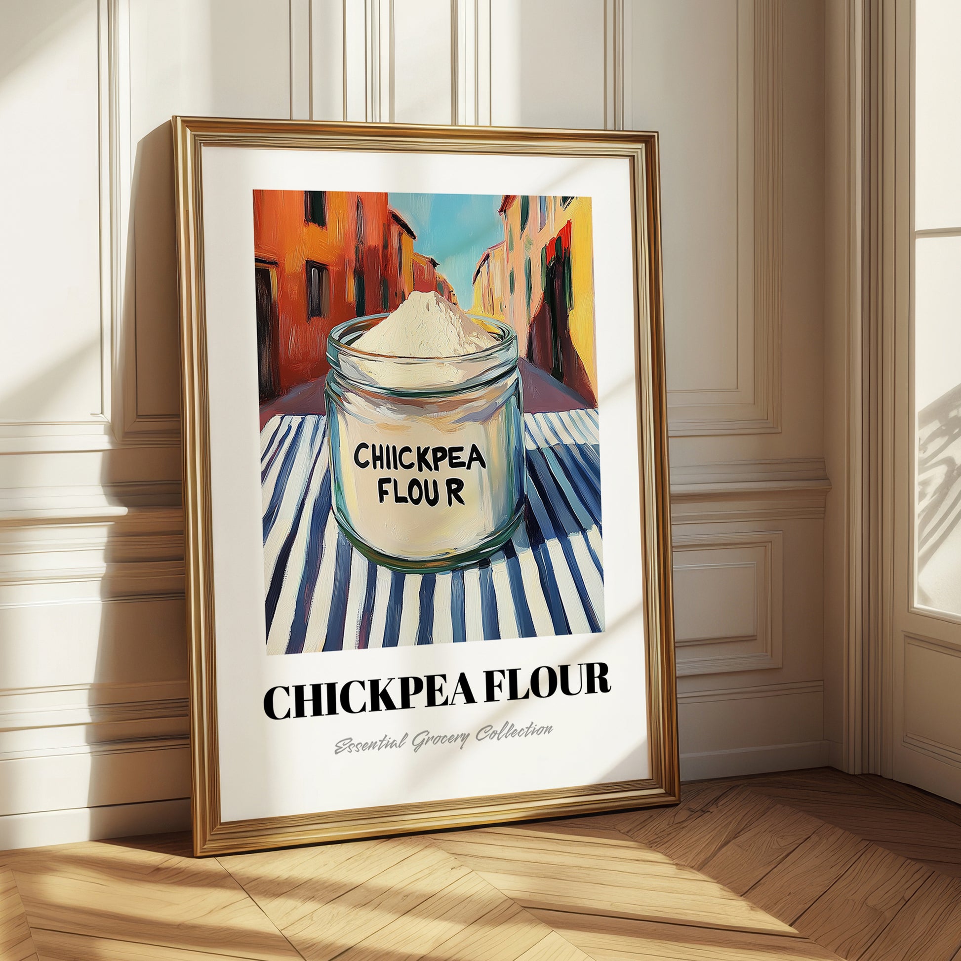 Chickpea Flour – Italian Café on the Corner, Dough Illustration
