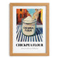 Chickpea Flour – Italian Café on the Corner, Dough Illustration, set in oak frame
