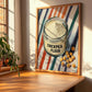 Chickpea Flour – on Striped Tablecloth, Dough Still Life, clean layout with no caption