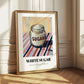White Sugar – on Striped Tablecloth, Sweetener Still Life
