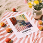 Sardines – Italian Outdoor Café Scene, Canned Food Illustration, unframed on coastal sand